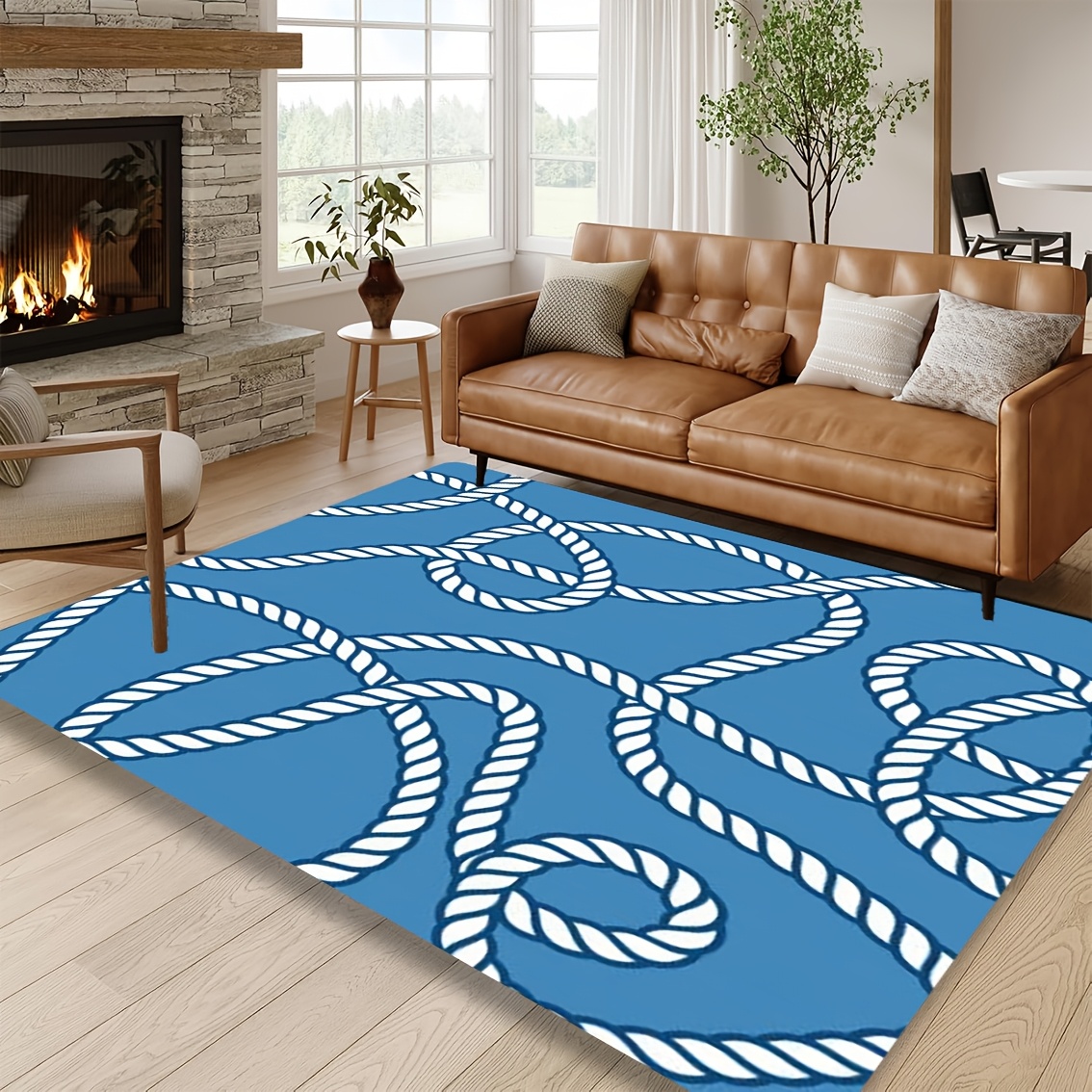Outdoor Adventure Festival - Festive Ocean Adventure Motif Rectangular Rug