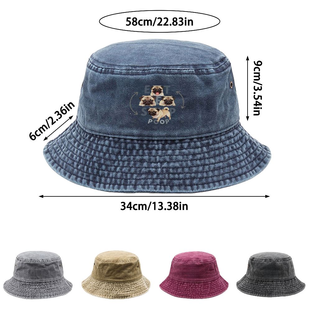 1pc Vintage Washed Bucket Hat  - đánh giá và giá Outdoor Adventure Festival