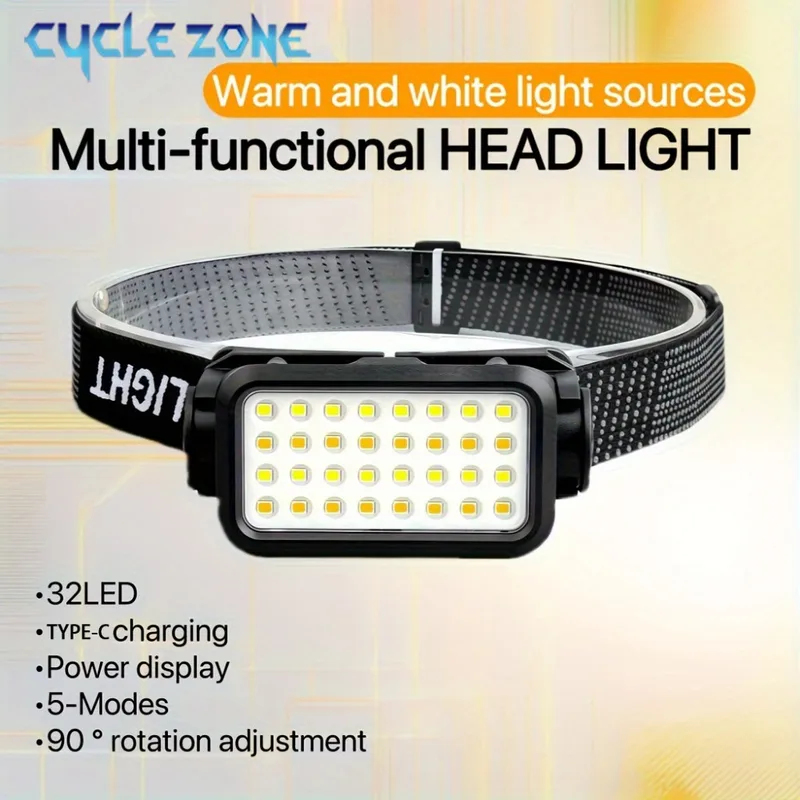 Rechargeable Headlamp with 32  - đánh giá và giá Outdoor Adventure At