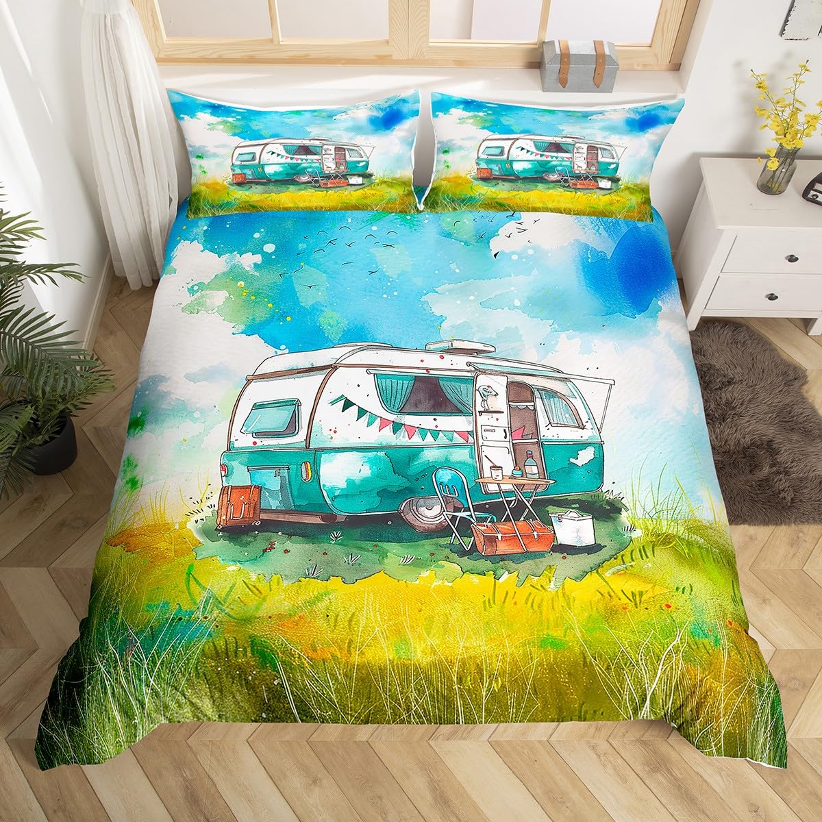 Happy Camping Duvet Cover Camp - đánh giá và giá Outdoor Adventure Quilt