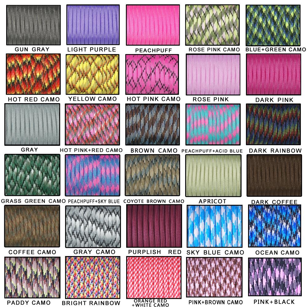 1PCS 550 Paracord Parachute Co - đánh giá và giá Paracord 550 Feet