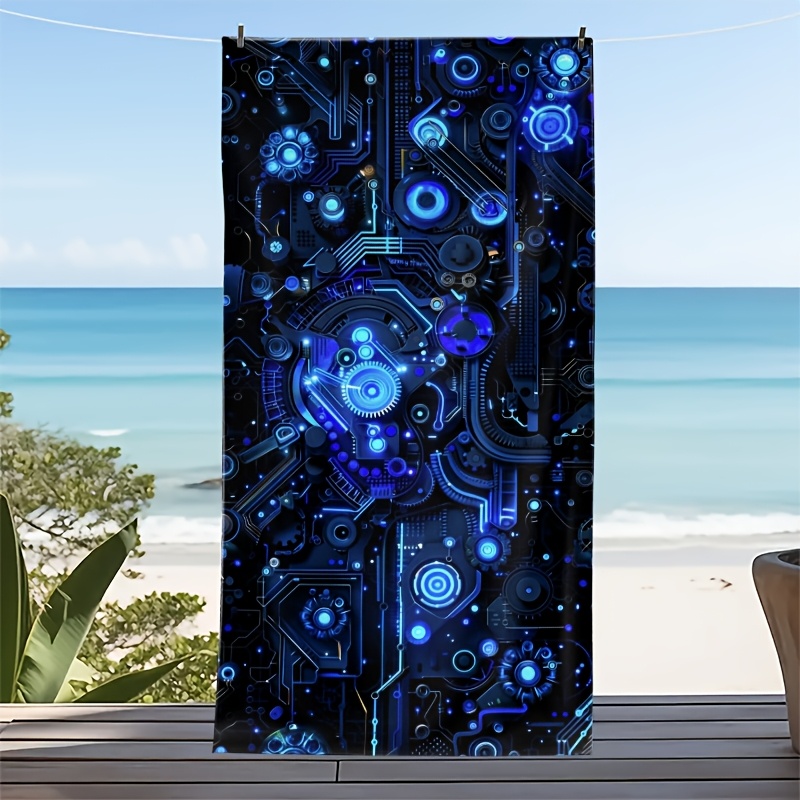 Trending Neon Glow Print Towel - đánh giá và giá Outdoor Adventure Festival